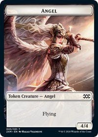 Angel // Cat Double - Sided Token [Double Masters Tokens] - Card Brawlers