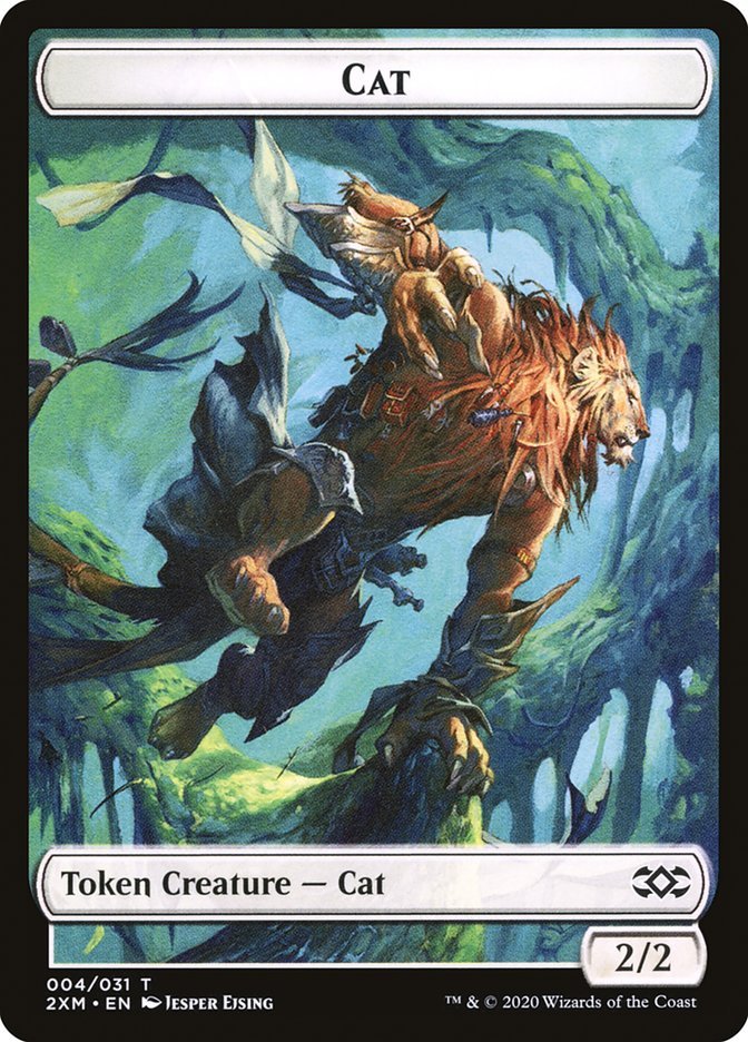 Angel // Cat Double - Sided Token [Double Masters Tokens] - Card Brawlers