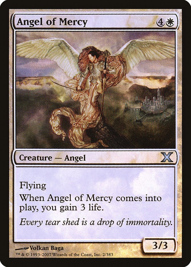 Angel of Mercy (Premium Foil) [Tenth Edition] - Card Brawlers