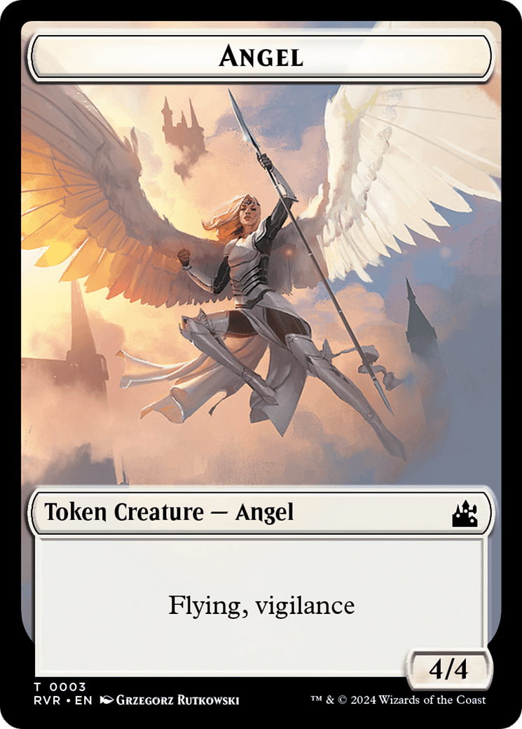 Angel Token (0003) [Ravnica Remastered Tokens] - Card Brawlers