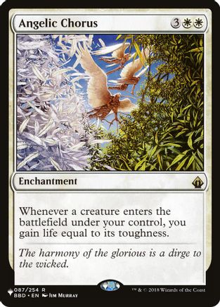 Angelic Chorus (LIST-087) - The List Reprints - Card Brawlers
