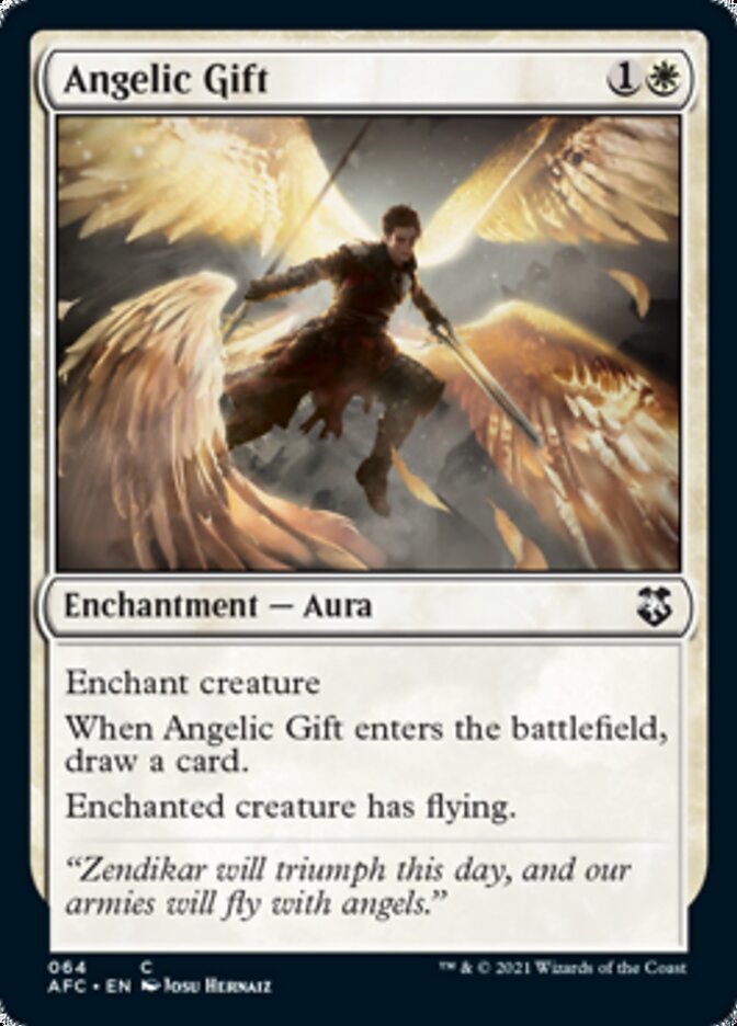 Angelic Gift [Dungeons & Dragons: Adventures in the Forgotten Realms Commander] - Card Brawlers