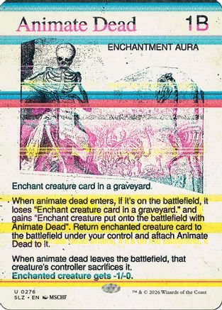 Animate Dead (0276) (SLZ-276) - Secret Lair x MSCHF: The Zeta Set - Card Brawlers