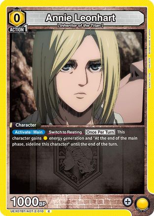 Annie Leonhart (UEX07BT/AOT-2-010) - UEX07BT Attack on Titan Vol 2 - Card Brawlers