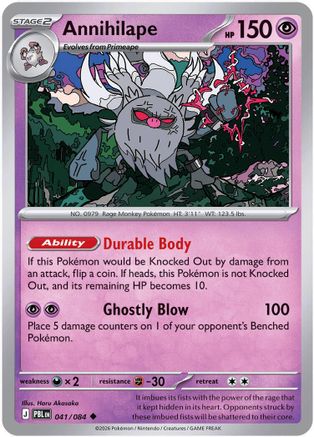 Annihilape (041/null) - Reverse Holofoil [ME05 Pitch Black] - Card Brawlers