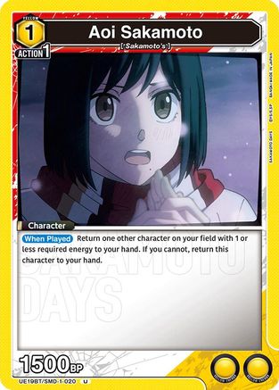 Aoi Sakamoto (020) (UE19BT/SMD-1-020) - UE19BT SAKAMOTO DAYS - Card Brawlers