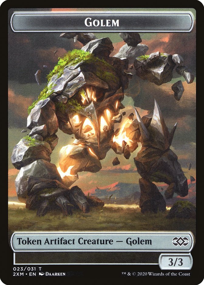 Ape // Golem Double - Sided Token [Double Masters Tokens] - Card Brawlers