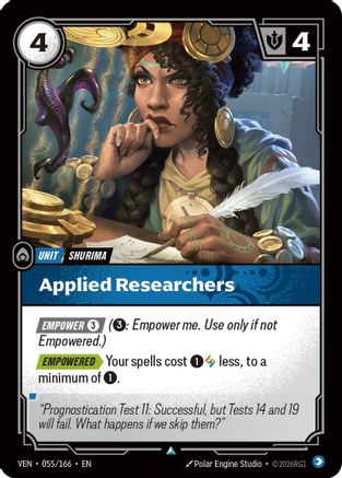 Applied Researchers (055/166) - Vendetta Foil - Card Brawlers