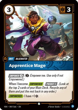 Apprentice Mage (047/166) - Vendetta Foil - Card Brawlers