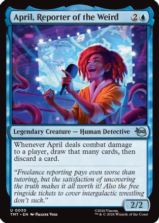 April, Reporter of the Weird (TMT-030) - Teenage Mutant Ninja Turtles - Card Brawlers