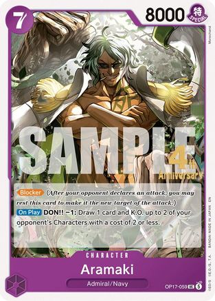 Aramaki (OP17-059) - The World's Strongest Warriors Release Event Cards - Card Brawlers
