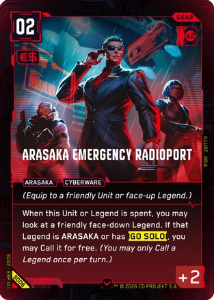Arasaka Emergency Radioport (B006) - Embracing Power Beta Starter Deck - Card Brawlers