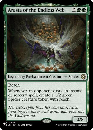 Arasta of the Endless Web (LIST-205) - The List Reprints - Card Brawlers