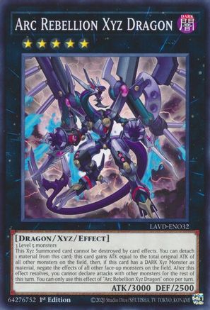 Arc Rebellion Xyz Dragon (LAVD-ENO32) - Legendary Arc-V Decks 1st Edition - Card Brawlers