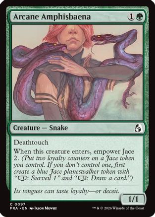 Arcane Amphisbaena (FRA-097) - Reality Fracture Foil - Card Brawlers