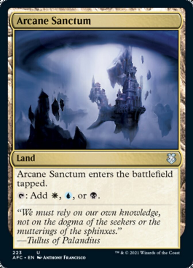 Arcane Sanctum [Dungeons & Dragons: Adventures in the Forgotten Realms Commander] - Card Brawlers