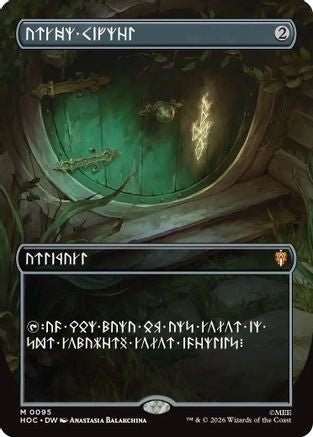 Arcane Signet (Borderless) (Dwarvish) (HOC-095) - The Hobbit: Eternal-Legal Foil - Card Brawlers