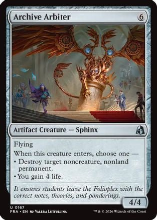 Archive Arbiter (FRA-167) - Reality Fracture - Card Brawlers