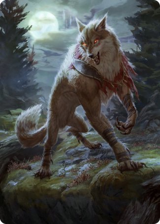 Arlinn, the Moon's Fury 1 Art Card [Innistrad: Midnight Hunt Art Series] - Card Brawlers