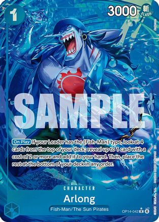 Arlong (Alternate Art) (OP14-042) - The Azure Sea's Seven Foil - Card Brawlers