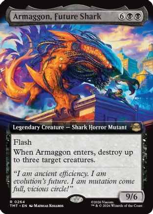 Armaggon, Future Shark (Extended Art) (TMT-264) - Teenage Mutant Ninja Turtles - Card Brawlers