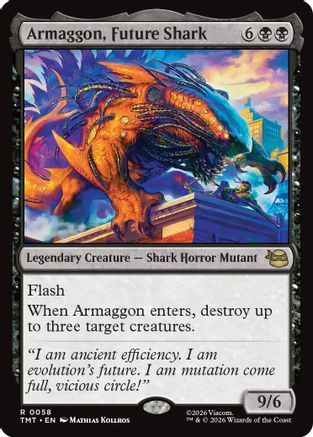Armaggon, Future Shark (TMT-058) - Teenage Mutant Ninja Turtles Foil - Card Brawlers