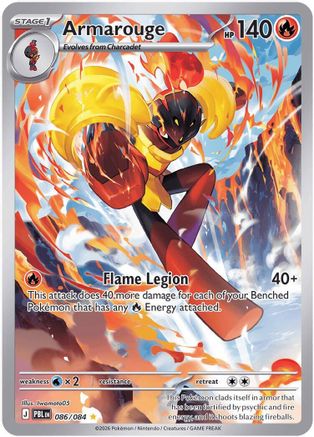 Armarouge (086/084) - Holofoil [ME05 Pitch Black] - Card Brawlers