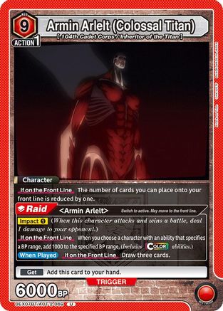 Armin Arlelt (Colossal Titan) (069) (UEX07BT/AOT-2-069) - UEX07BT Attack on Titan Vol 2 - Card Brawlers