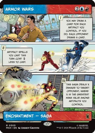 Armor Wars (Borderless) (MSH-305) - Marvel Super Heroes - Card Brawlers