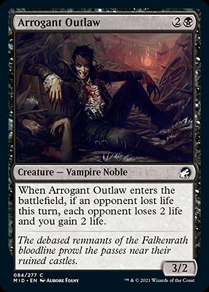 Arrogant Outlaw [Innistrad: Midnight Hunt] - Card Brawlers