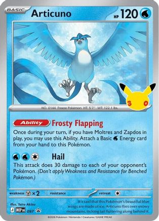 Articuno (097) - Holofoil [ME Mega Evolution Promo] - Card Brawlers