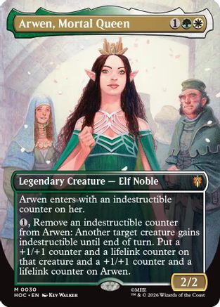 Arwen, Mortal Queen (Borderless) (HOC-030) - The Hobbit: Eternal-Legal - Card Brawlers