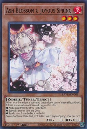 Ash Blossom & Joyous Spring (LAVD-ENO08) (LAVD-ENO08) - Legendary Arc-V Decks 1st Edition - Card Brawlers
