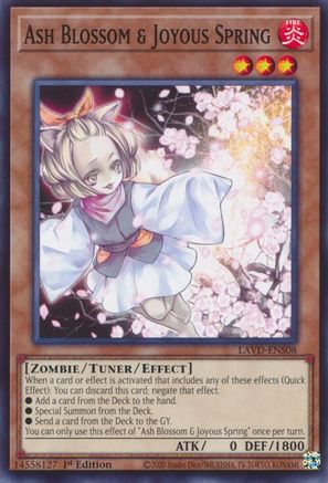 Ash Blossom & Joyous Spring (LAVD-ENS08) (LAVD-ENS08) - Legendary Arc-V Decks 1st Edition - Card Brawlers