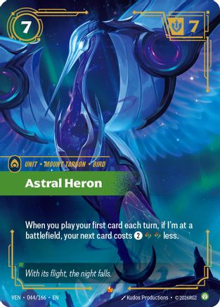 Astral Heron (044/166) - Vendetta Foil - Card Brawlers