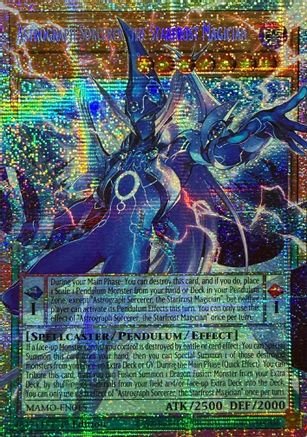 Astrograph Sorcerer, the Starfrost Magician (Starlight Rare) (Extended Art) (MAMO-EN015) - Magnificent Monsters 1st Edition - Card Brawlers