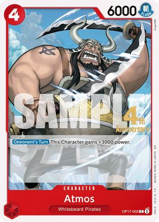 Atmos (OP17-002) - The World's Strongest Warriors Release Event Cards - Card Brawlers