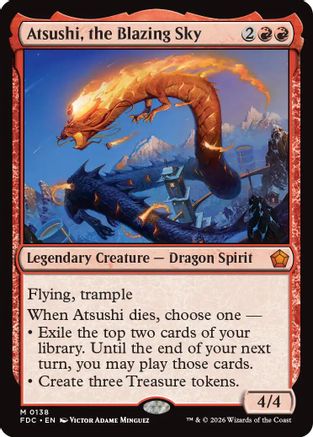 Atsushi, the Blazing Sky (FDC-138) - Commander: Foundations - Card Brawlers