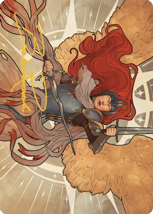 Aurelia, the Law Above Art Card (36/49) (Gold-Stamped Signature) (ASMKM-036) - Art Series: Murders at Karlov Manor - Card Brawlers