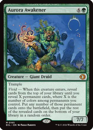 Aurora Awakener (PPECL-165) - Promo Pack: Lorwyn Eclipsed Foil - Card Brawlers