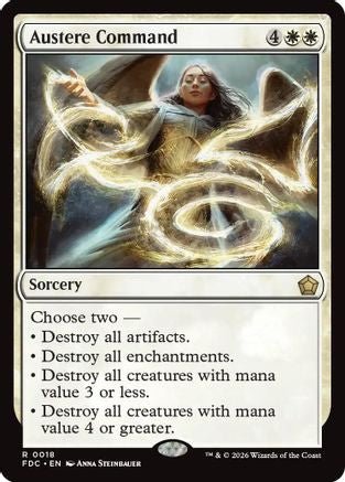 Austere Command (FDC-018) - Commander: Foundations - Card Brawlers