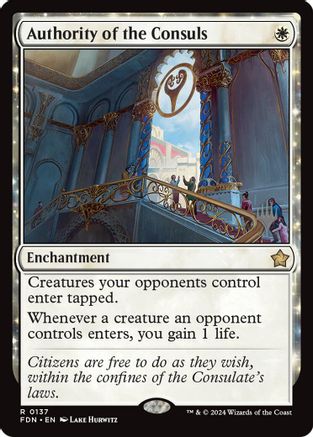 Authority of the Consuls (PPECL-137) - Promo Pack: Lorwyn Eclipsed Foil - Card Brawlers