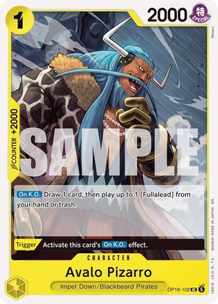 Avalo Pizarro (OP16-102) - The Time of Battle - Card Brawlers