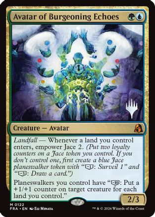 Avatar of Burgeoning Echoes (PPFRA-122) - Promo Pack: Reality Fracture - Card Brawlers