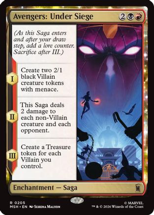 Avengers: Under Siege (MSH-205) - Marvel Super Heroes - Card Brawlers