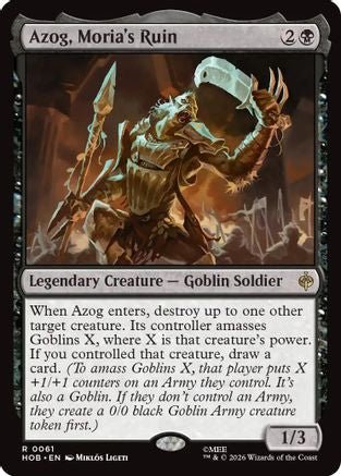 Azog, Moria's Ruin (HOB-061) - The Hobbit Foil - Card Brawlers