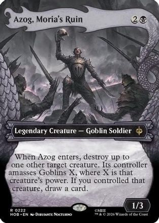 Azog, Moria's Ruin (Showcase) (HOB-222) - The Hobbit - Card Brawlers