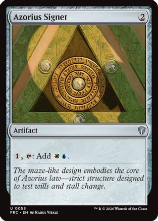 Azorius Signet (FRC-053) - Commander: Reality Fracture - Card Brawlers
