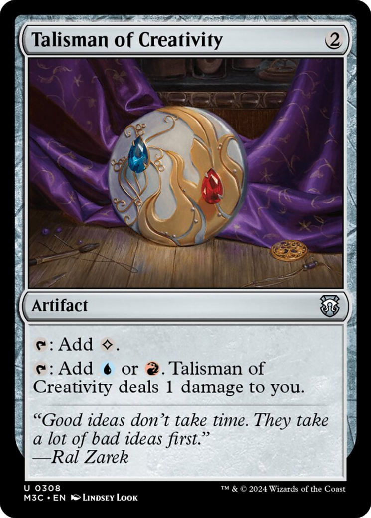 Talisman of Creativity (Ripple Foil) [Modern Horizons 3 Commander] - Magic: The Gathering - Card Brawlers | Quebec | Canada |