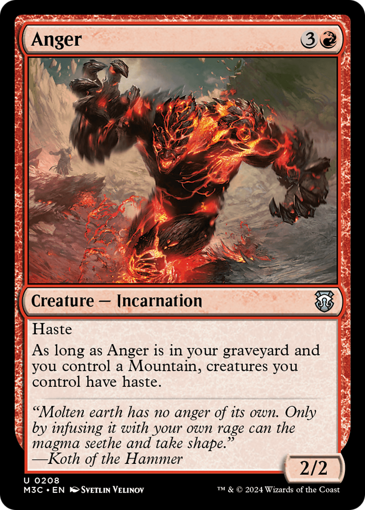 Anger (Ripple Foil) [Modern Horizons 3 Commander] - Magic: The Gathering - Card Brawlers | Quebec | Canada |